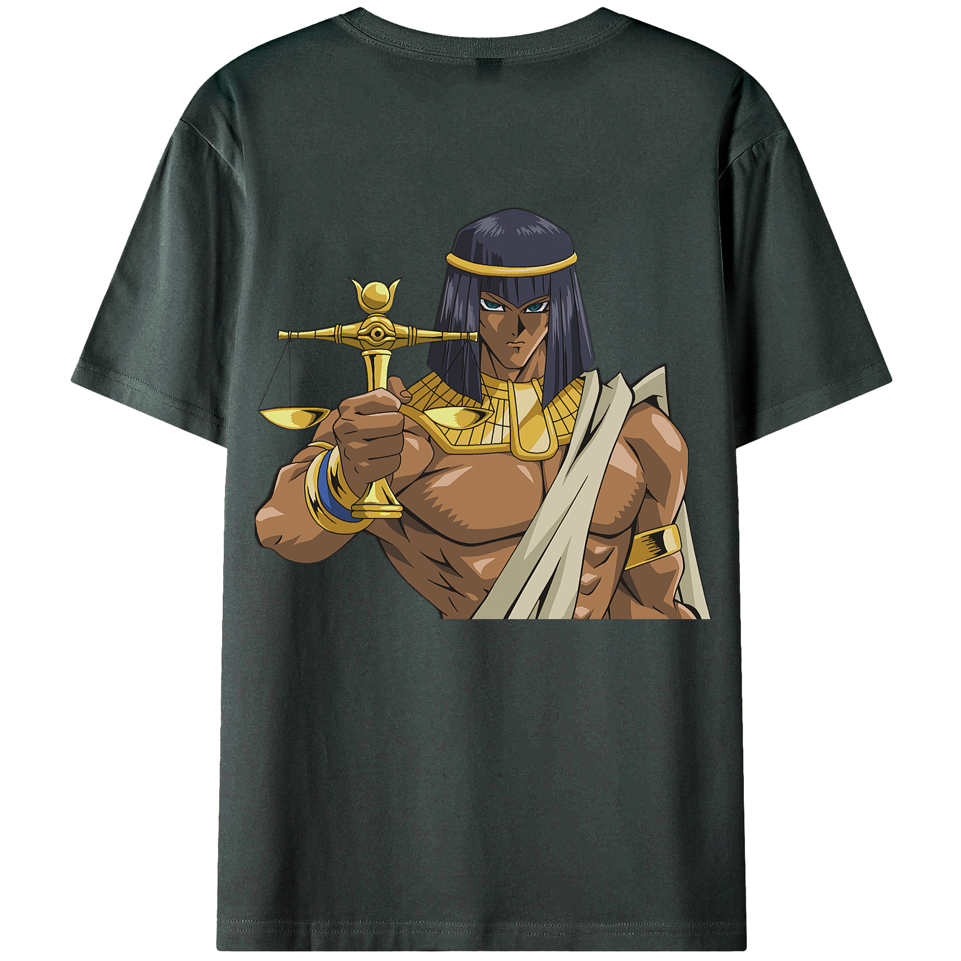 （画像用） 遊☆戯☆王 Yu-Gi-Oh! 綿100％ メンズ半袖Tシャツ（バックプリント） 通気性